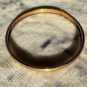Antique gold plated bangle bracelet